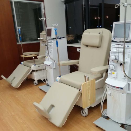 电动血液透析床 - PY-YD-410 - Nanning Passion Medical Equipment - 3分区式 / 化疗 / 带滑轮