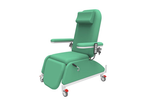 电动采血椅 - PY-YD-810 - Nanning Passion Medical Equipment - 3分区式 / 带滑轮 / 特伦德伦伯卧位