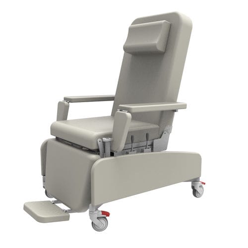 手动采血椅 - PY-YS - Nanning Passion Medical Equipment - 3分区式 / 带滑轮 / 特伦德伦伯卧位