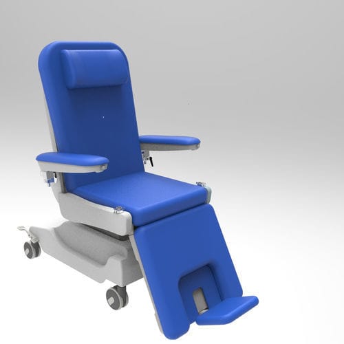 电动血液透析床 - PY-YD-410 - Nanning Passion Medical Equipment - 3分区式 / 化疗 / 带滑轮