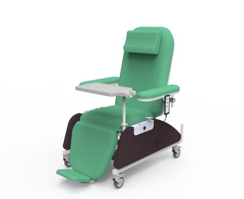 电动采血椅 - PY-YD-810(upgraded) - Nanning Passion Medical Equipment - 3分区式 / 带脚托 / 带脚凳