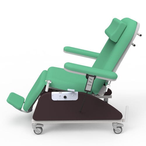 电动采血椅 - PY-YD-211 - Nanning Passion Medical Equipment - 3分区式 / 带滑轮 / 特伦德伦伯卧位
