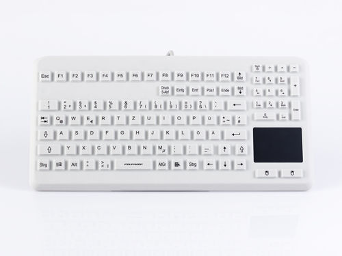带数字键区医用键盘 - InduProof® Advanced - GETT Gerätetechnik - 带触摸板 / 带国际钥匙布局 / 带指针设备