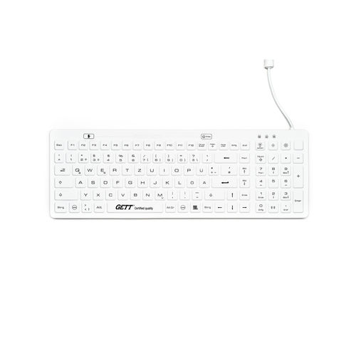 带数字键区医用键盘 - CLEANTYPE® MEDICAL - GETT Gerätetechnik - 硅胶 / 防感染 / 卫生