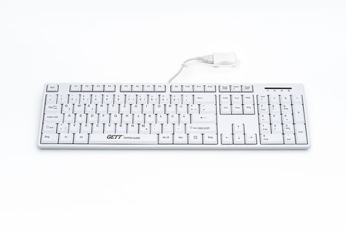 带数字键区医用键盘 - CleanType® Easy Basic - GETT Gerätetechnik - 带国际钥匙布局 / 防感染 / 卫生