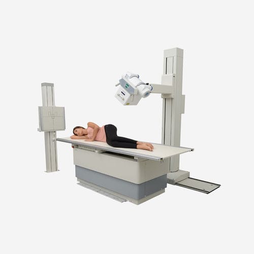 模拟放射成像系统 - ATLAS - IDETEC MEDICAL IMAGING - 多功能放射照相 / 用于胸腔放射造影 / 带落地式滤线器