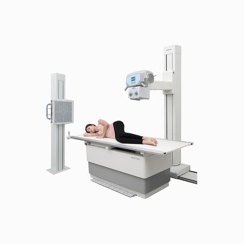 数字放射成像系统 - ATLAS DR  - IDETEC MEDICAL IMAGING - 多功能放射照相 / 用于胸腔放射造影 / 带落地式滤线器