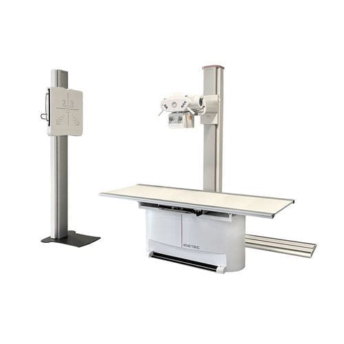 数字放射成像系统 - ATLAS HC2 - IDETEC MEDICAL IMAGING - 多功能放射照相 / 用于胸腔放射造影 / 带落地式滤线器