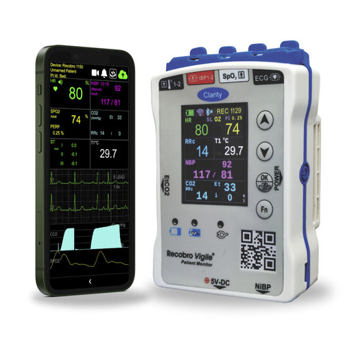 便携式生命体征监护仪 - Recobro Vigile - Clarity Medical - 紧凑型 / TEMP / ECG