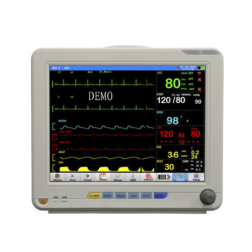 台式病人监护仪 - JR2000E - SHANXI JERRY MEDICAL - ECG / 呼吸频率 / TEMP