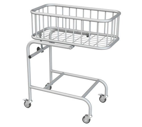 儿科医用婴儿床 - 10.MC.7102 - JMS Healthcare Furniture - 高度固定 / 带滑轮 / 不锈钢