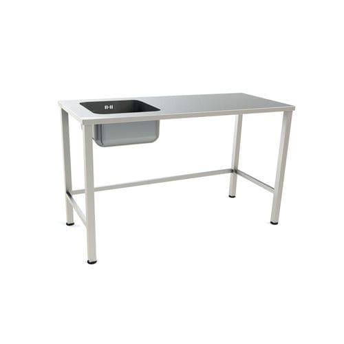 工作桌 - 10.MC.7151 - JMS Healthcare Furniture - 长方形 / 不锈钢 / 带水槽