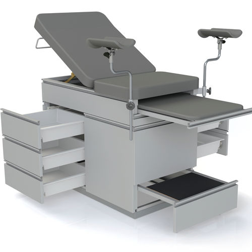 妇科检查床 - 10.DV.1672 - JMS Healthcare Furniture - 手动 / 高度固定 / 带收纳