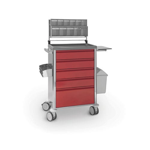 麻醉推车 - 10.CR.1589.I - JMS Healthcare Furniture - 通用 / 不锈钢 / 5 屉式