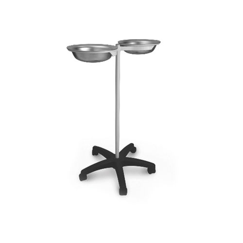 双托盘盆架 - 10.AD.1450 - JMS Healthcare Furniture - 脚轮 / 不锈钢