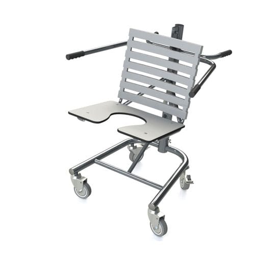 带扶手淋浴椅 - 10.CD.1300 - JMS Healthcare Furniture - 带轮 / 带便孔 / 带椅背