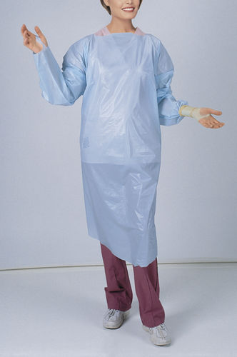 男女通用连体防护服 - 30900 - Embalmers Supply Company - 聚乙烯 / 一次性 / 蓝色