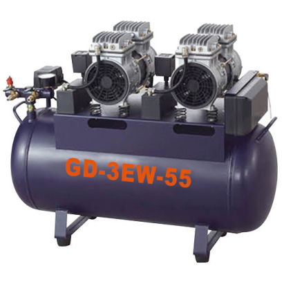 牙科压缩机 - GD-3EW-55 - Foshan Gladent Medical Instrument Co.,Ltd - 医用 / 单工作站 / 无油