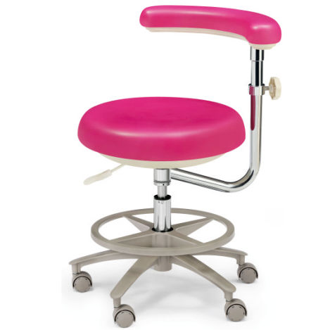 牙科凳子 - GD-DTS08  - Foshan Gladent Medical Instrument Co.,Ltd - 可调高度 / 带椅背 / 带滑轮
