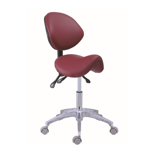 牙科凳子 - GD-DTS10 - Foshan Gladent Medical Instrument Co.,Ltd - 可调高度 / 带椅背 / 带滑轮