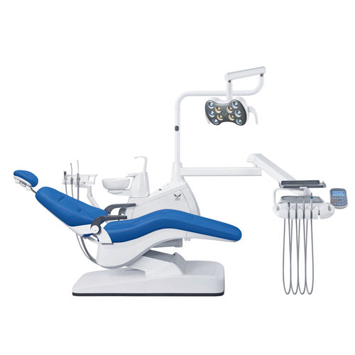 带电动椅牙科治疗设备 - GD-S350 - Foshan Gladent Medical Instrument Co.,Ltd - 具有活动头枕 / 带监护仪 / 带卫生系统