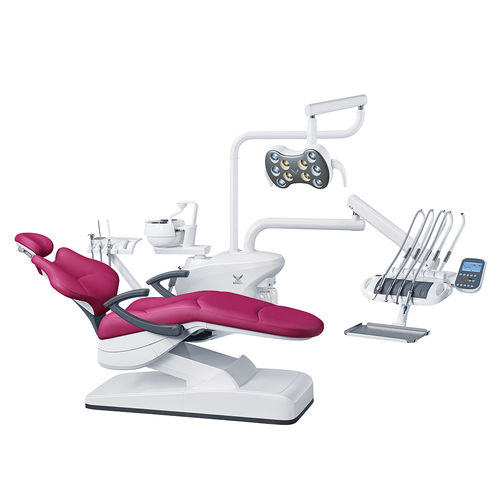 带液压扶手椅牙科治疗设备 - Foshan Gladent Medical Instrument Co.,Ltd - 带器械架 / 带照明