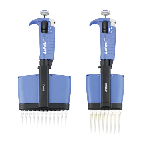 机械微量移液器 - BioPette™ Plus - Labnet International - 活塞 / 多通道 / 容量可调节