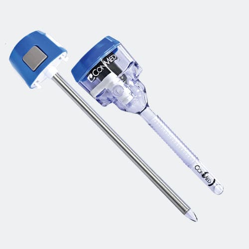 腹腔镜套管针 - BluView™ - ConMed - 带注入阀 / 带有套筒 / 一次性
