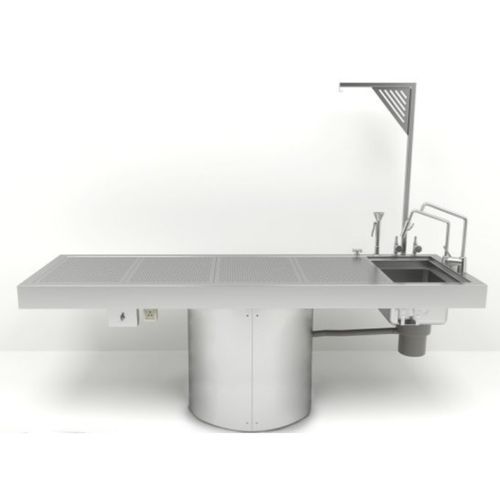 尸检台 - ATPTABLE-F - Hiplaas - 旋转式 / 不锈钢 / 带水槽