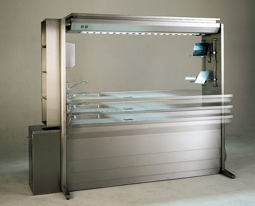 肉眼检查实验室工作站 - GSU-2000-I-H - Thalheimer Kuehlung - 用于样本制备 / 落地 / 配有下沉式通风设备