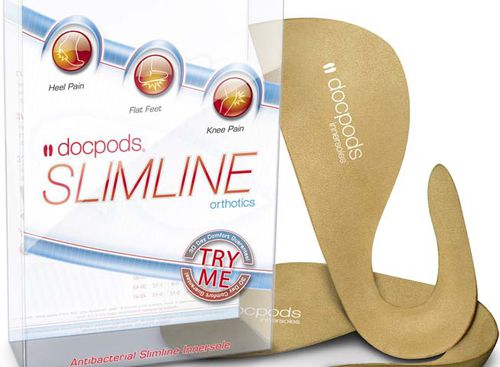 四分之三矫正鞋垫 / 带脚跟垫 - Slimline - Docpods - 带纵弓垫 / 成人