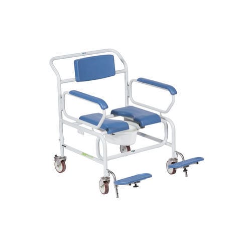带扶手淋浴椅 - XXL Wheeled - Direct Healthcare Group - 移动式 / 带椅背 / 肥胖症