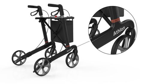 4轮助行车 - Athlon - Rehasense Europe - 带座椅 / 高度可调节 / 折叠