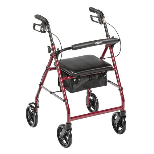 4轮助行车 - R728BL - Drive DeVilbiss USA - 铝质边框 / 带座椅 / 高度可调节