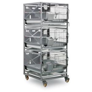 兔类动物笼具 - R-SUITE - Tecniplast - 3格