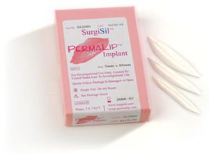 嘴唇整形假体 - PermaLip™ - SurgiSil - 解剖型 / 硅胶 / 光滑面