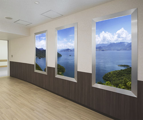 壁挂LED板 - Luminous Virtual Windows™ - Sky Factory - 暗装 / 带图形动画