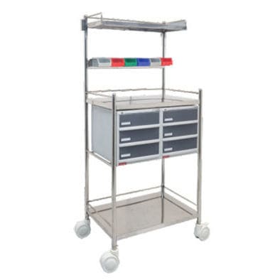 医用手推车 - 951 - Shree Hospital Equipments - 氧气瓶架 / 设备用 / 存储