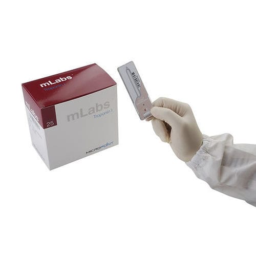 心肌梗死试剂带 - mLabs®   - Micropoint BioScience Inc. - cTnI / 血液总量 / 血清