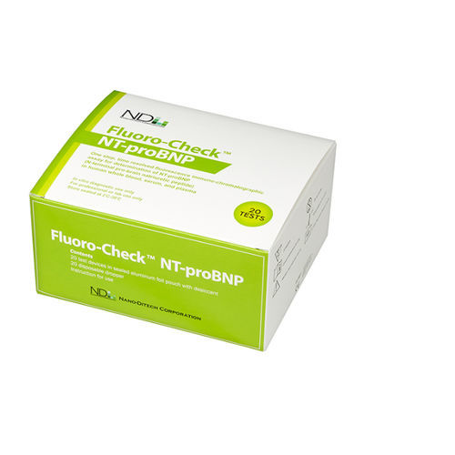 心力衰竭快速诊断检测 - Fluoro-Check™ - Nano-Ditech Corporation - NT-proBNP / 血清 / 等离子