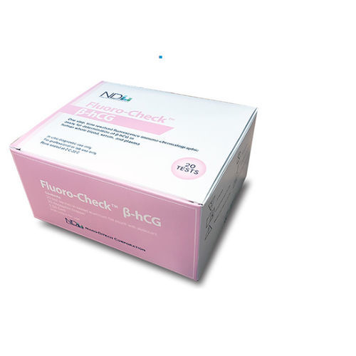妊娠快速诊断检测 - Fluoro-Check™ - Nano-Ditech Corporation - β-hCG / 等离子 / 血液总量