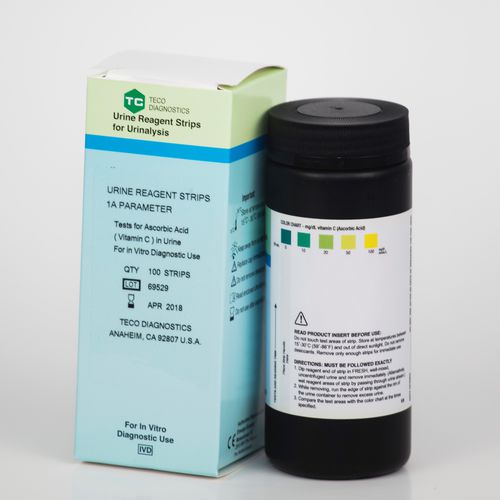 尿液分析试剂带 - URS-1A-100 - Teco Diagnostics - 维生素C / 尿液 / 比色法