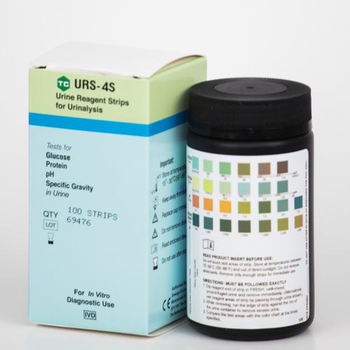 尿路感染试剂带 - URS-4S-100 - Teco Diagnostics - 糖尿 / 蛋白尿 / 尿液