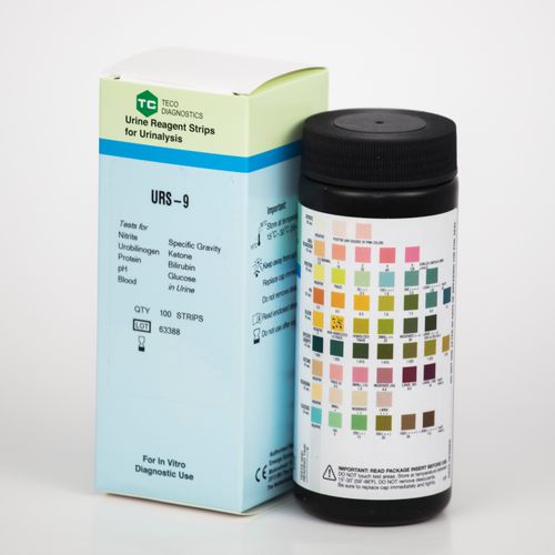 尿路感染试剂带 - URS-9-100 - Teco Diagnostics - 尿液分析 / 糖尿 / 酮尿