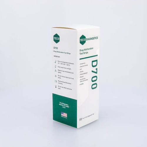 药物检出快速诊断检测 - D700-25 - Teco Diagnostics - 肌酸酐 / 亚硝酸盐 / pH值