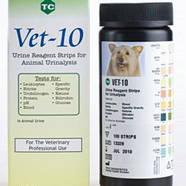 兽用试剂带 - VET-10 - Teco Diagnostics - 尿液分析 / 动物 / pH值
