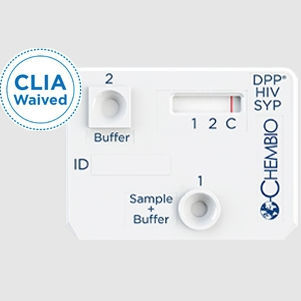 梅毒快速诊断检测 - DPP® - Chembio Diagnostic Systems, Inc. - HIV / 苍白密螺旋体 / 等离子