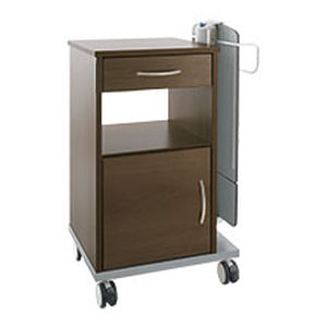 带滑轮床头柜 - aluna 330 - Hermann Bock GmbH Pflegebetten und Objekteinrichtung  - 带集成床头柜