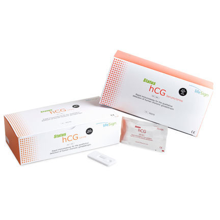 妊娠快速诊断检测 - Status  - LifeSign PBM - hCG / 尿液 / 血清