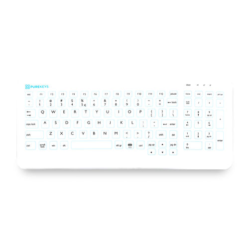带数字键区医用键盘 - Compact - Purekeys - 硅胶 / USB / 防水